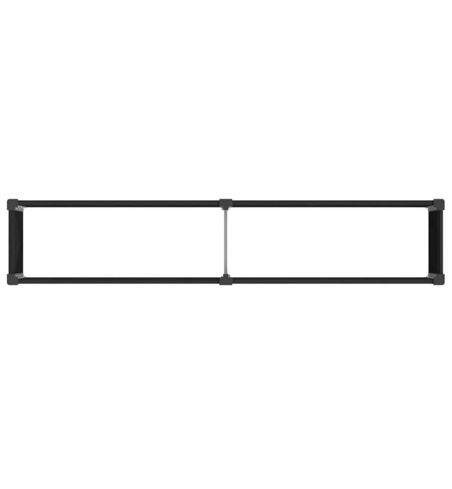 vidaXL Jardinière surélevée Noir 250 x 50 x 54 cm
