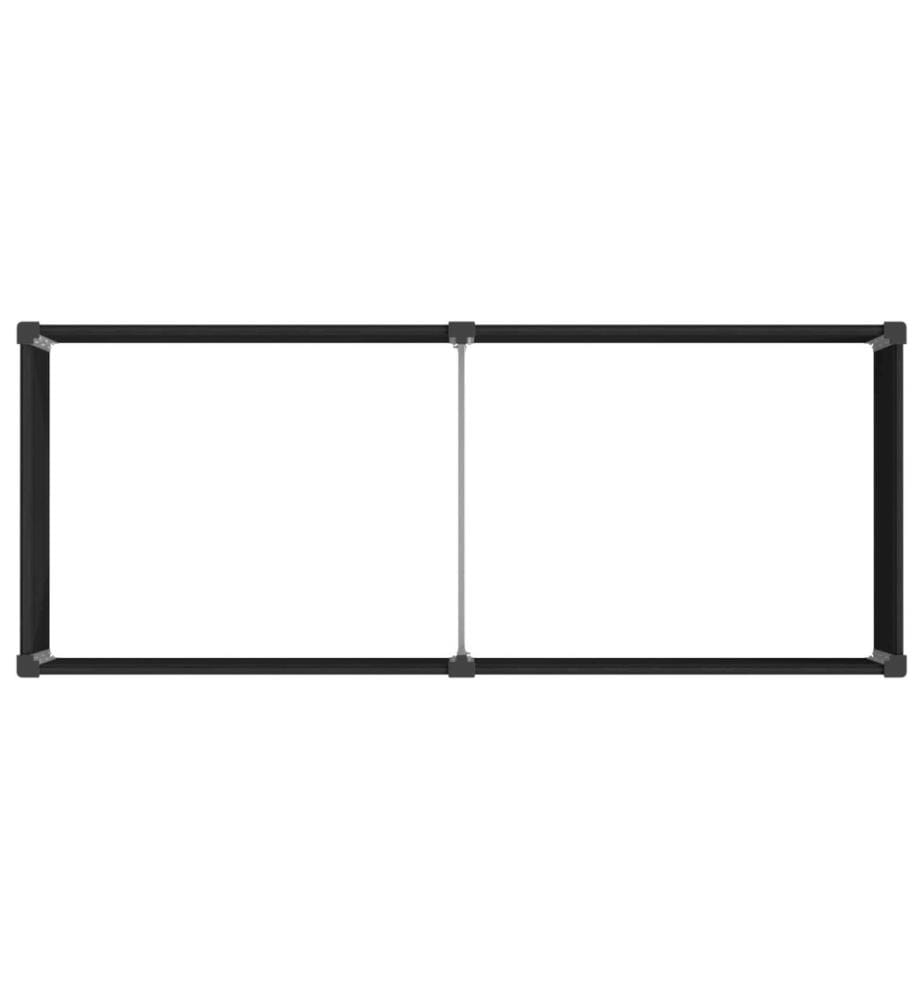 vidaXL Jardinière surélevée Noir 250 x 100 x 54 cm
