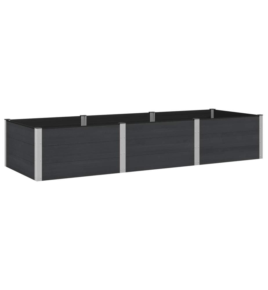 vidaXL Jardinière surélevée Noir 300 x 100 x 54 cm