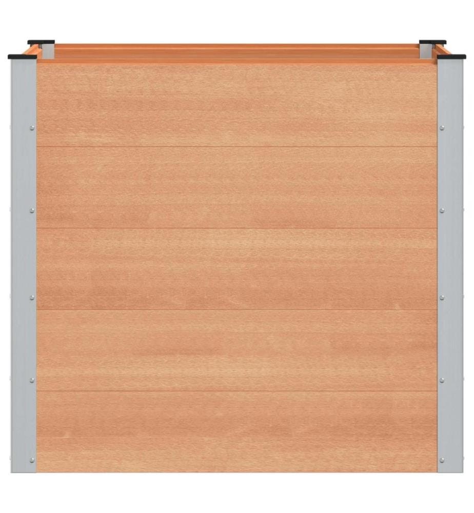 vidaXL Jardinière surélevée Marron 100 x 100 x 91 cm