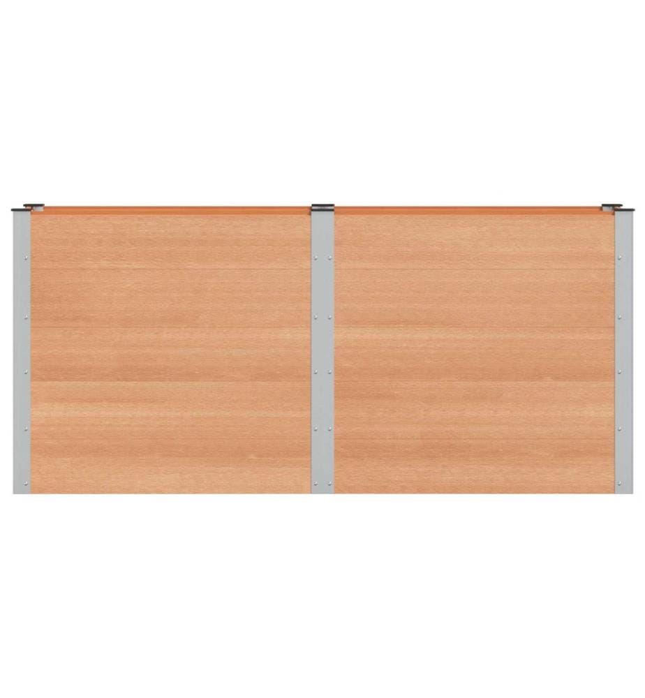 vidaXL Jardinière surélevée Marron 200 x 50 x 91 cm