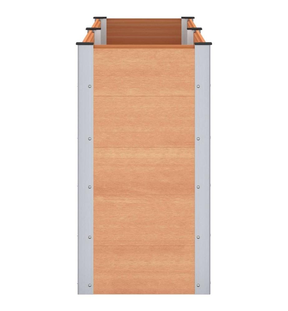 vidaXL Jardinière surélevée Marron 200 x 50 x 91 cm