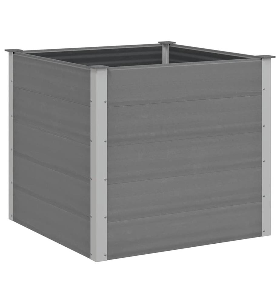 vidaXL Lit surélevé de jardin WPC 100x100x91 cm Gris