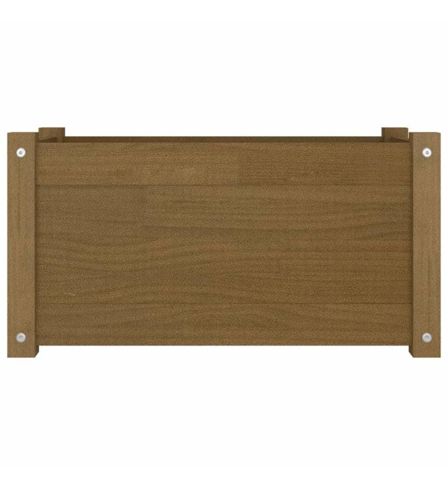 vidaXL Jardinières d'extérieur 2pcs Marron miel 60x31x31cm Bois de pin