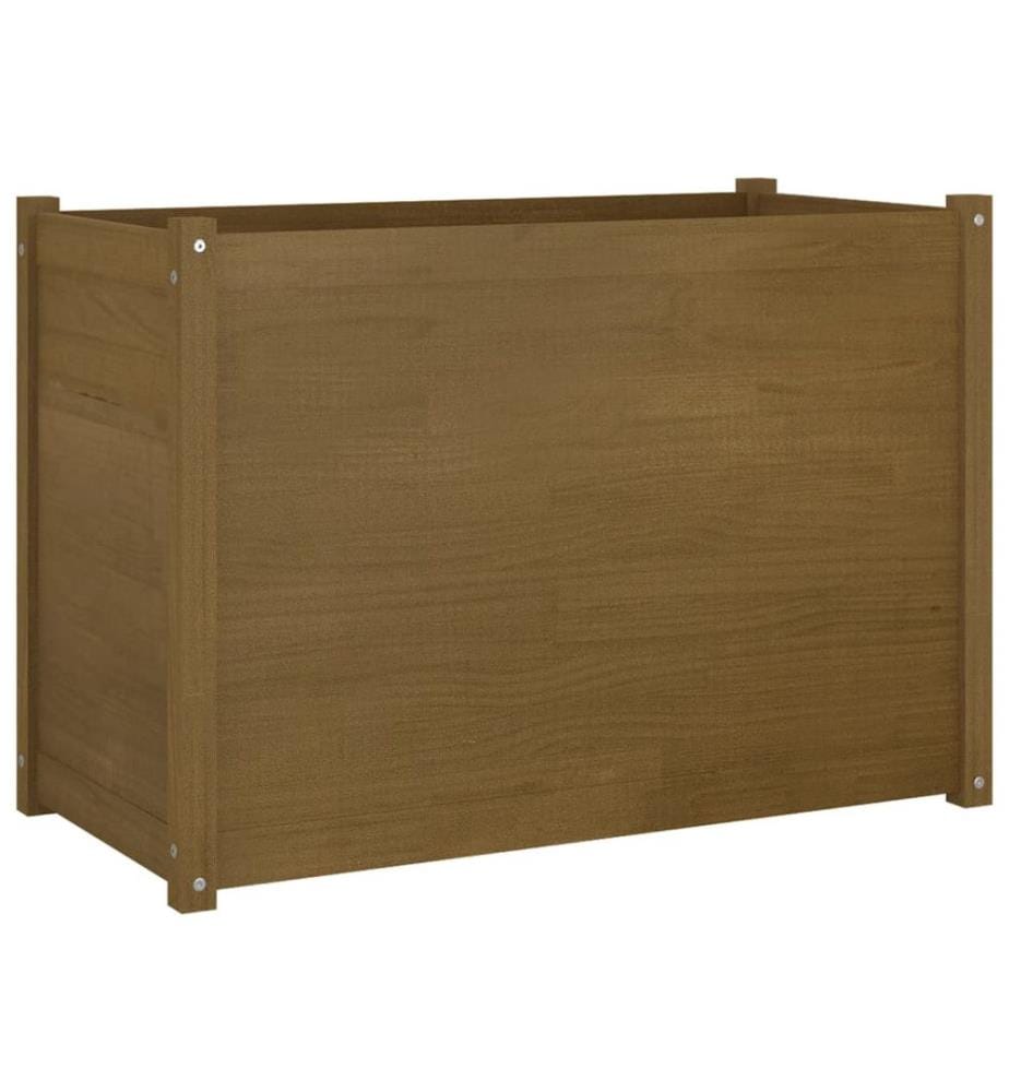 vidaXL Jardinière d'extérieur Marron miel 100x50x70 cm Pin massif