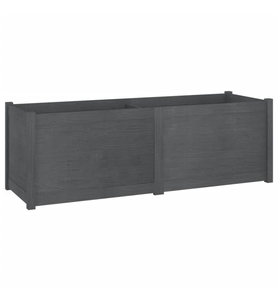 vidaXL Jardinière d'extérieur Gris 150x50x50 cm Bois de pin massif