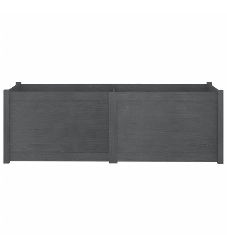vidaXL Jardinière d'extérieur Gris 150x50x50 cm Bois de pin massif