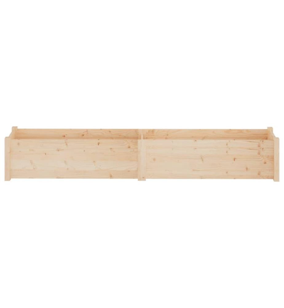 vidaXL Jardinières d'extérieur 2 pcs 200x31x31 cm bois de pin massif
