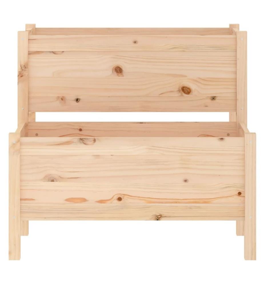 vidaXL Jardinière 84,5x84x75 cm Bois massif de pin
