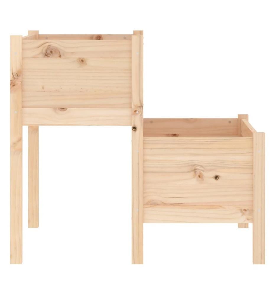 vidaXL Jardinière 84,5x84x75 cm Bois massif de pin