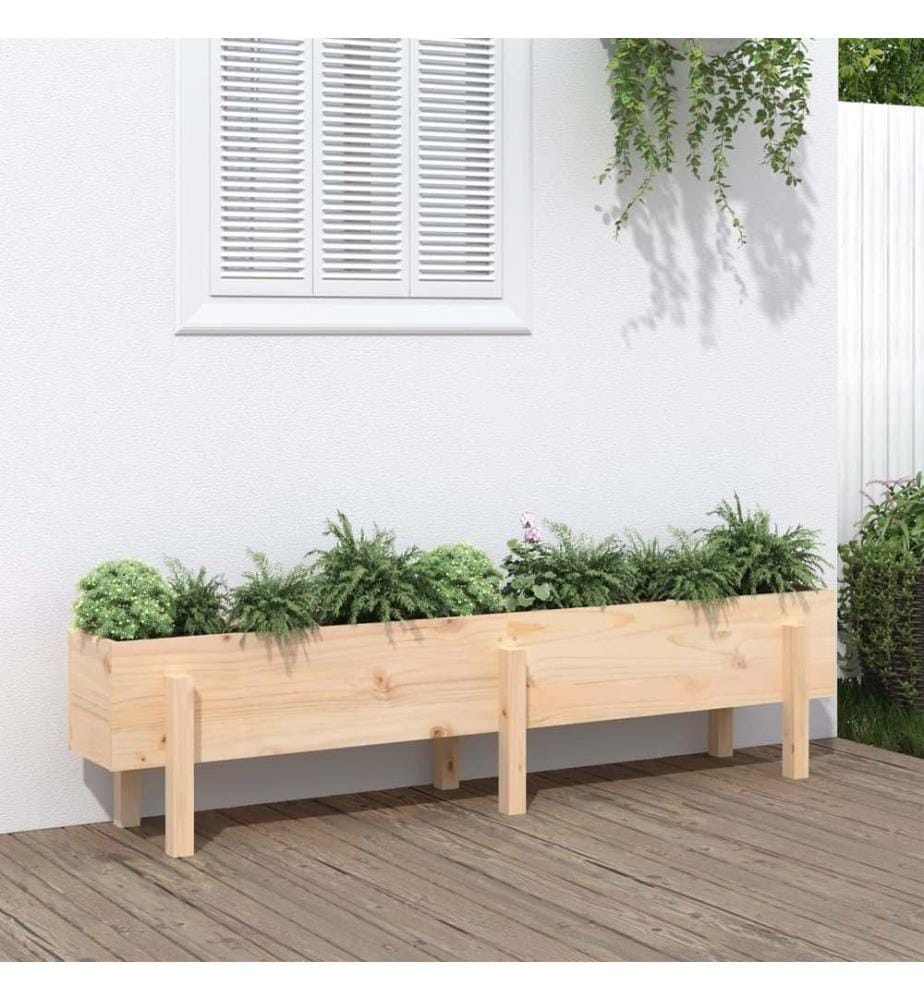 vidaXL Lit surélevé de jardin 160x30x38 cm bois de pin massif
