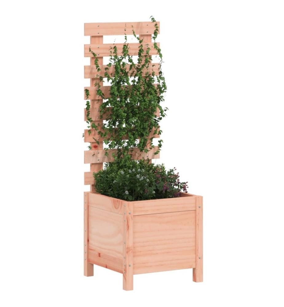 vidaXL Jardinière avec support 39x39,5x114 cm bois massif douglas