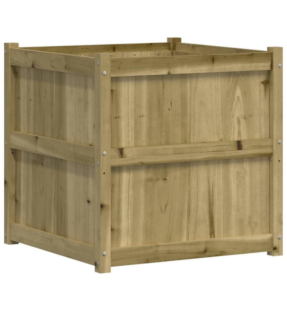vidaXL Jardinière d'extérieur 70x70x70 cm bois de pin imprégné