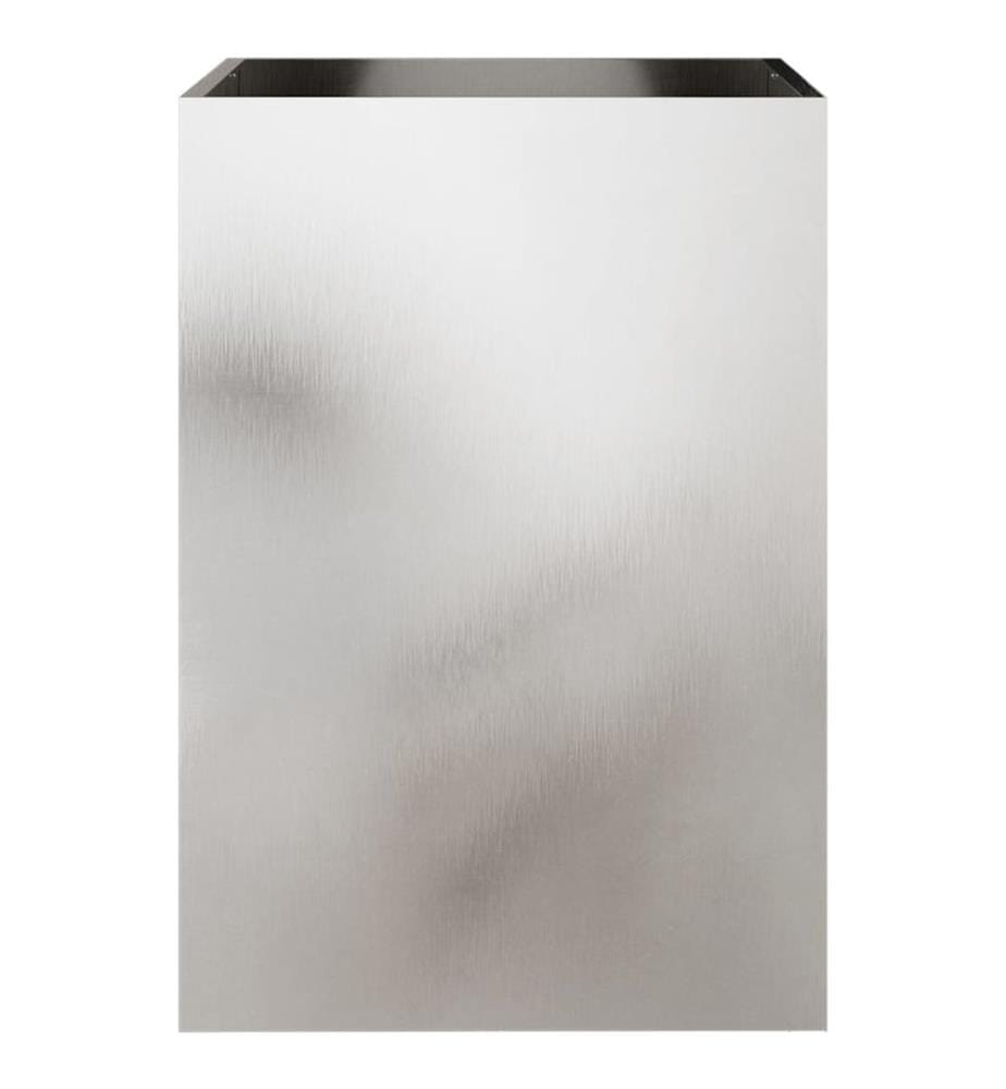 vidaXL Jardinière argenté 52x48x75 cm acier inoxydable