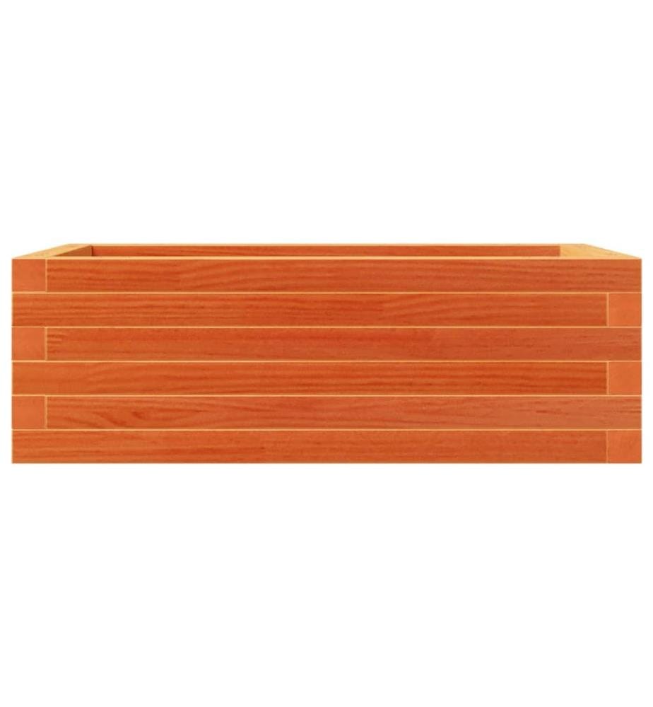 vidaXL Jardinière cire marron 70x40x23 cm bois de pin massif