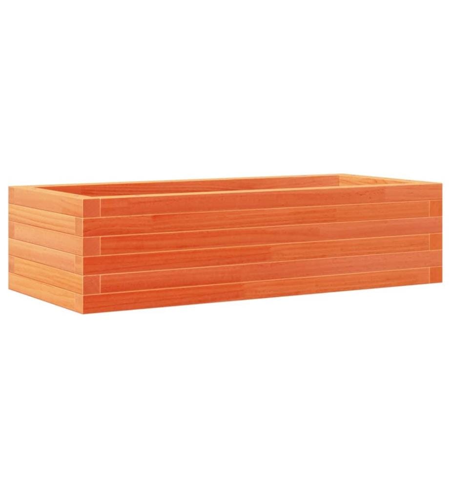 vidaXL Jardinière cire marron 90x40x23 cm bois de pin massif