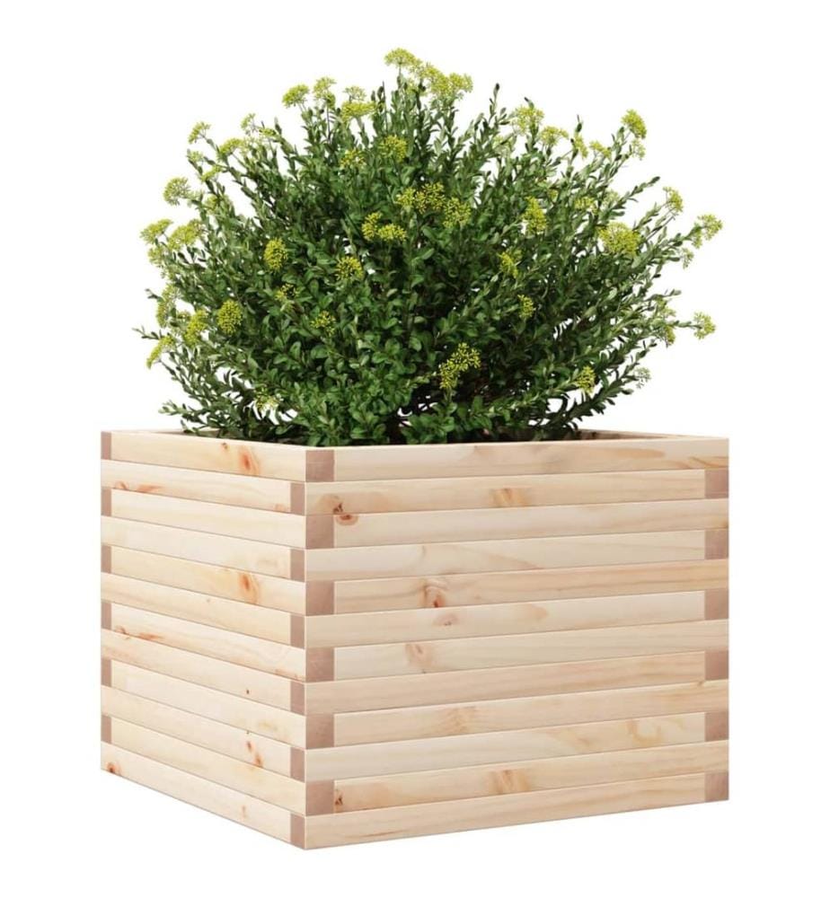 vidaXL Jardinière 60x60x45,5 cm bois de pin massif