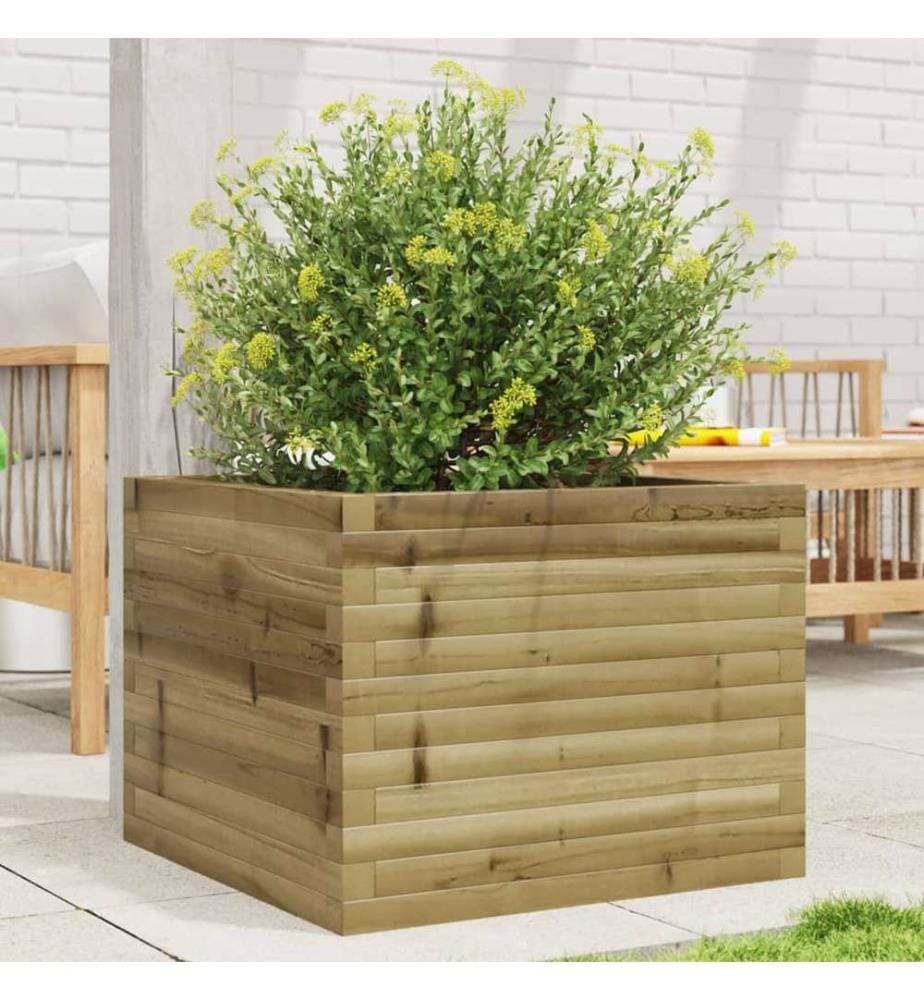 vidaXL Jardinière 60x60x45,5 cm bois de pin imprégné