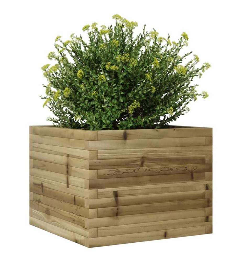 vidaXL Jardinière 60x60x45,5 cm bois de pin imprégné