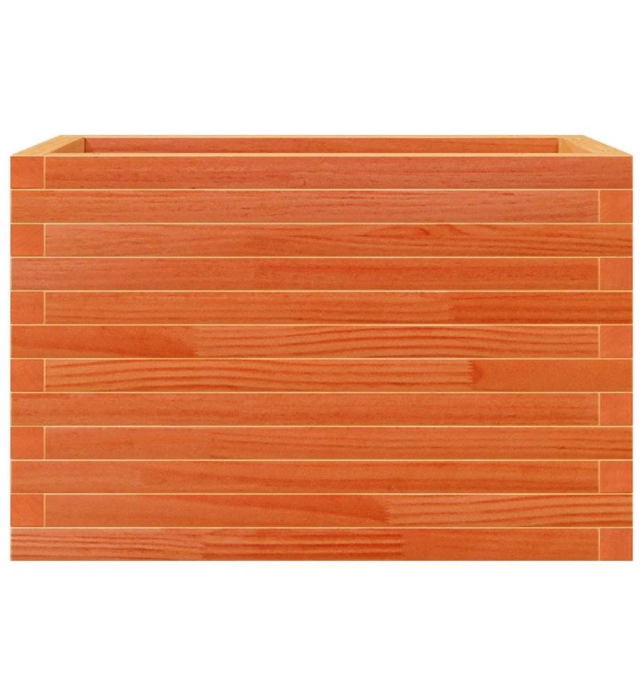 vidaXL Jardinière cire marron 70x40x45,5 cm bois de pin massif