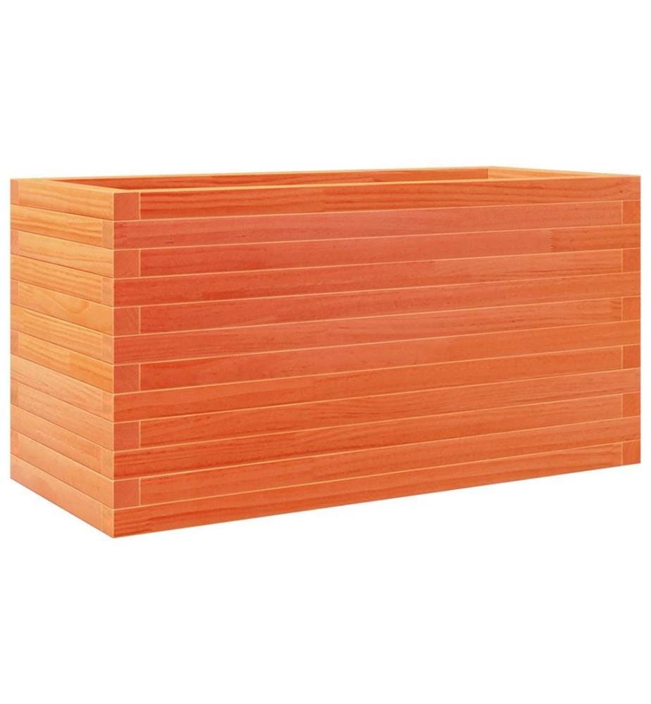 vidaXL Jardinière cire marron 90x40x45,5 cm bois de pin massif