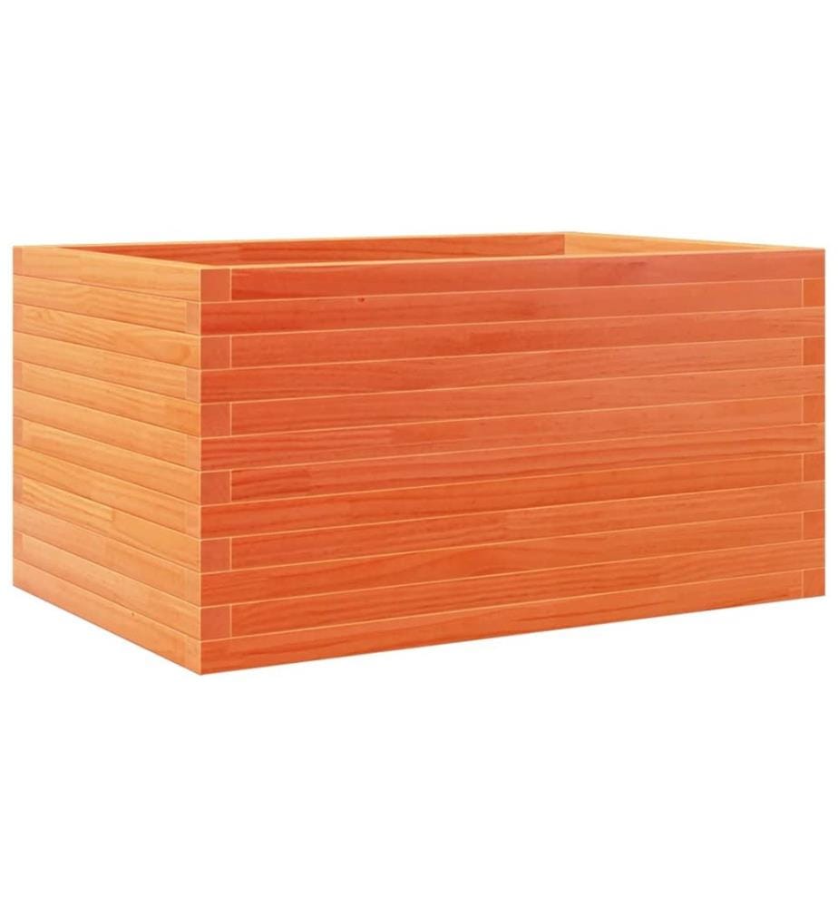 vidaXL Jardinière cire marron 90x60x45,5 cm bois de pin massif
