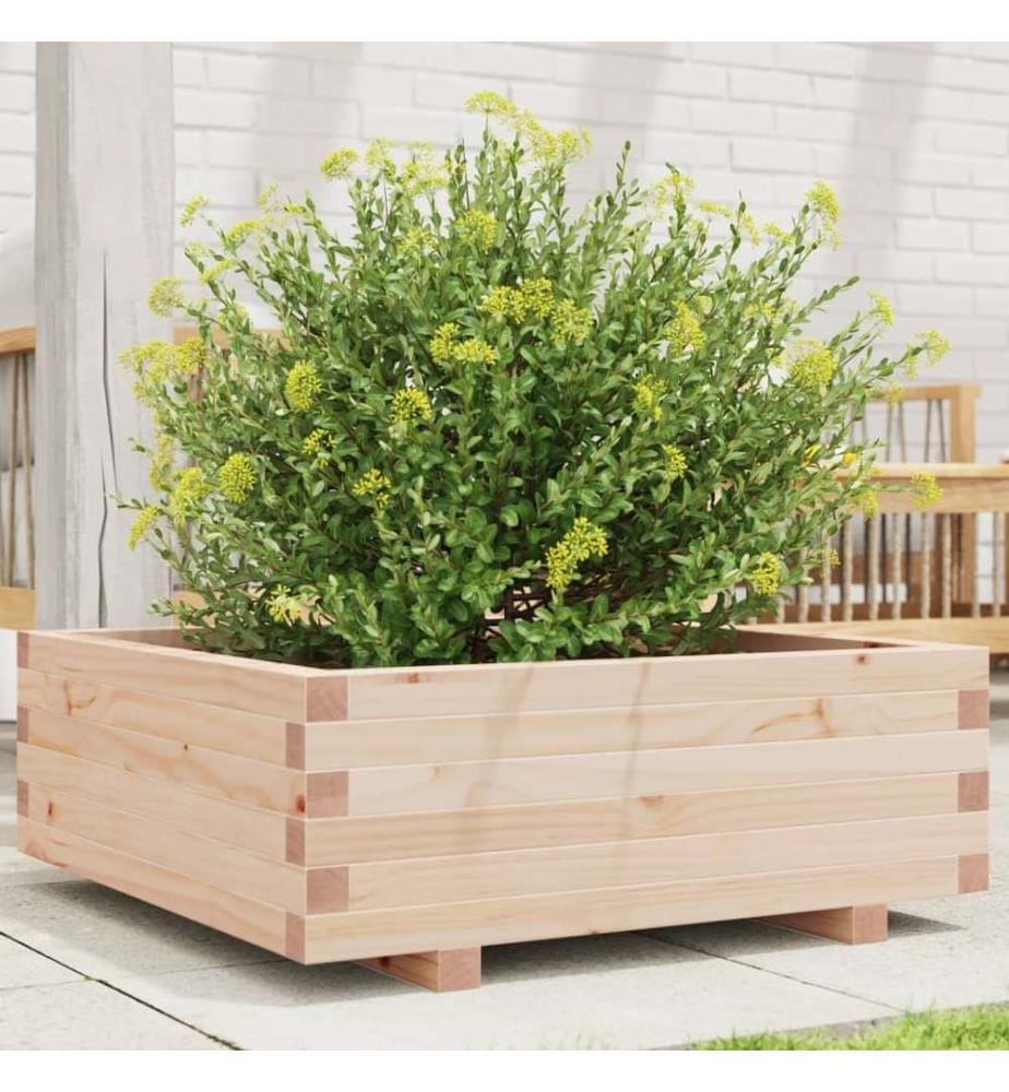 vidaXL Jardinière 70x70x26,5 cm bois de pin massif