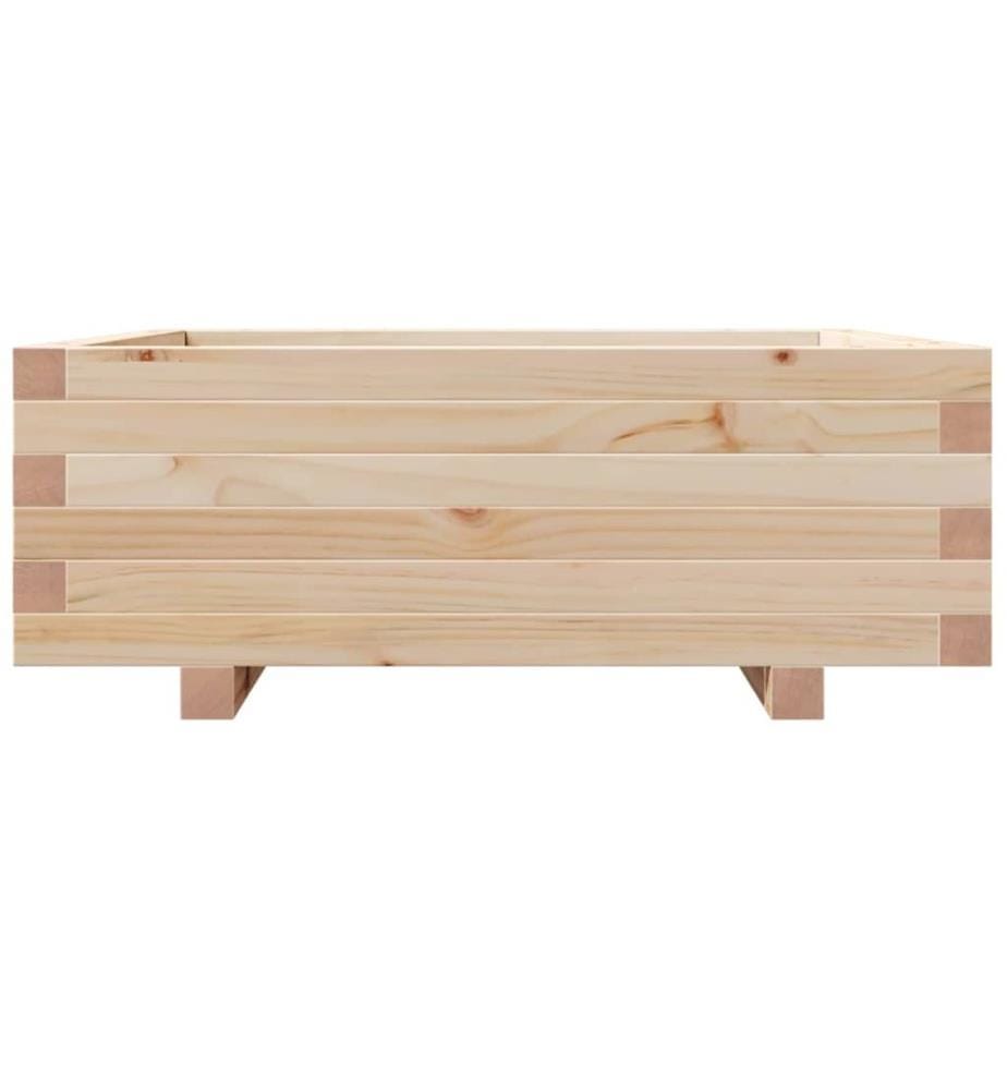 vidaXL Jardinière 70x70x26,5 cm bois de pin massif