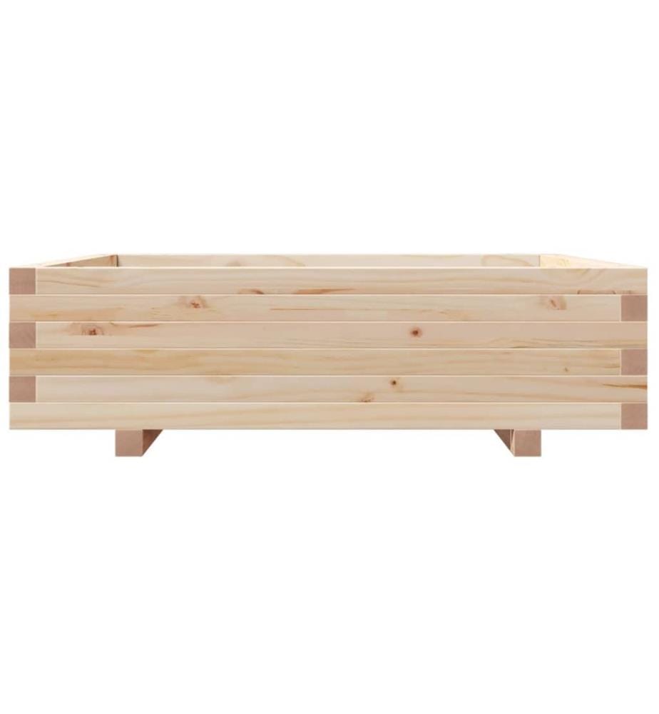 vidaXL Jardinière 90x90x26,5 cm bois de pin massif