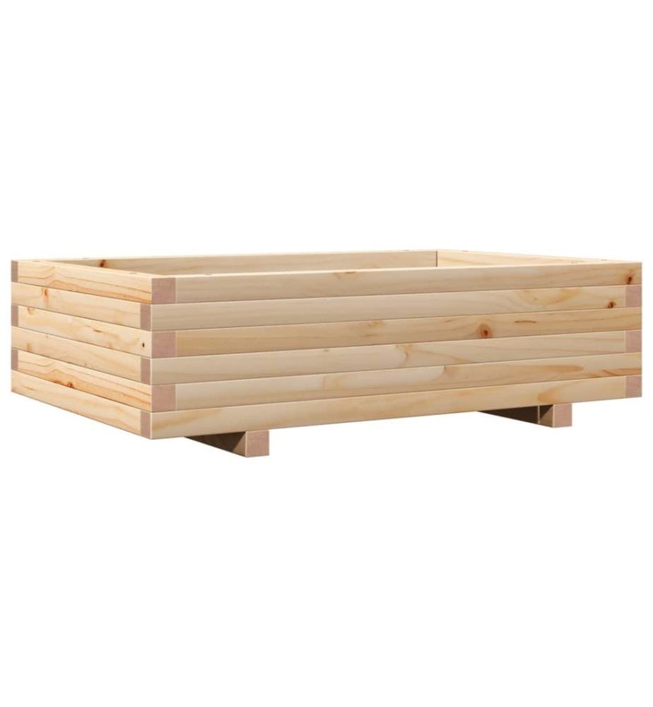 vidaXL Jardinière 90x60x26,5 cm bois de pin massif