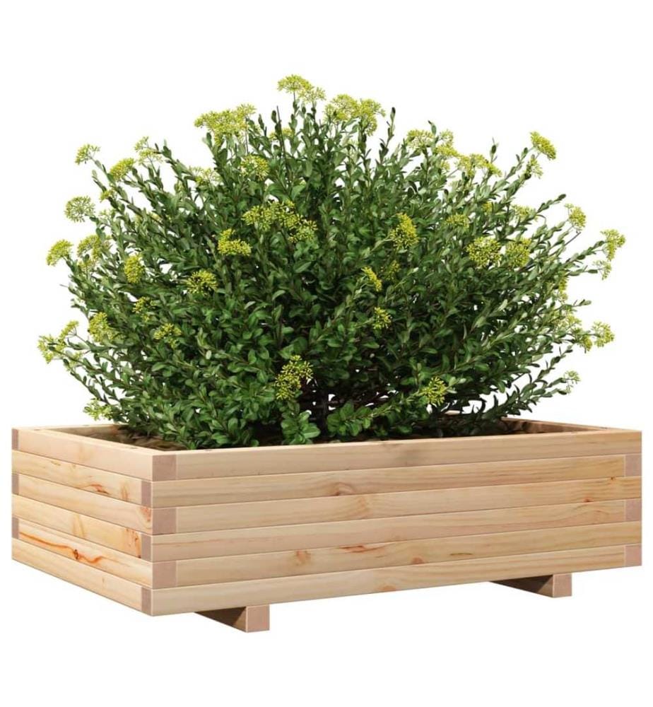 vidaXL Jardinière 90x60x26,5 cm bois de pin massif