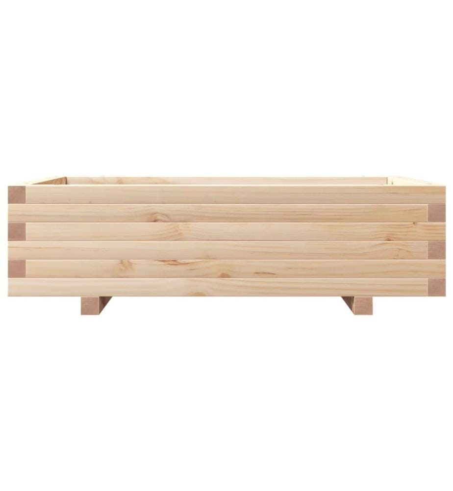 vidaXL Jardinière 90x60x26,5 cm bois de pin massif