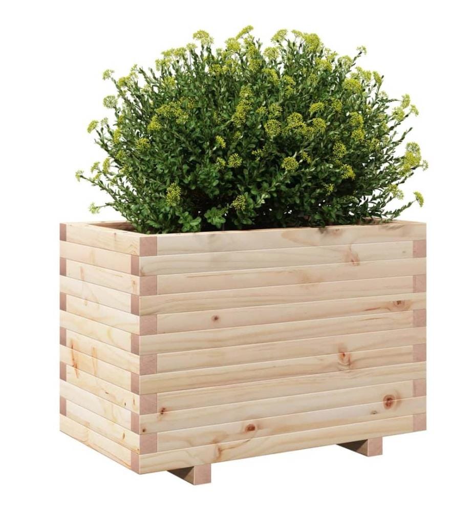 vidaXL Jardinière 70x40x49,5 cm bois de pin massif
