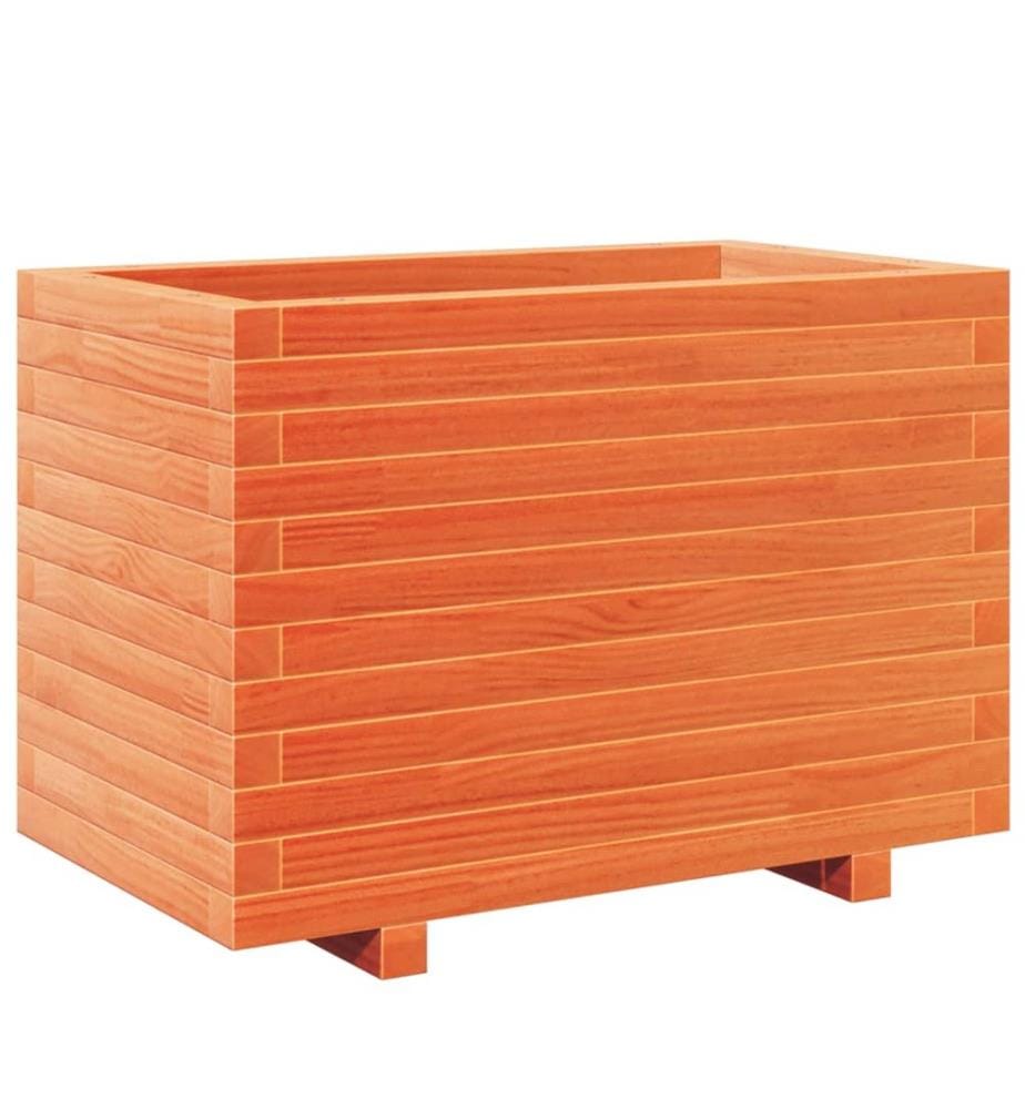 vidaXL Jardinière cire marron 70x40x49,5 cm bois de pin massif