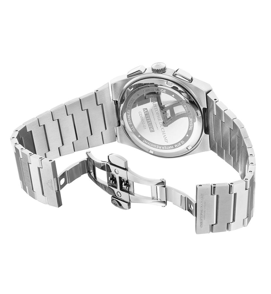 Attitude Chrono Uhr - Silber & Schwarz