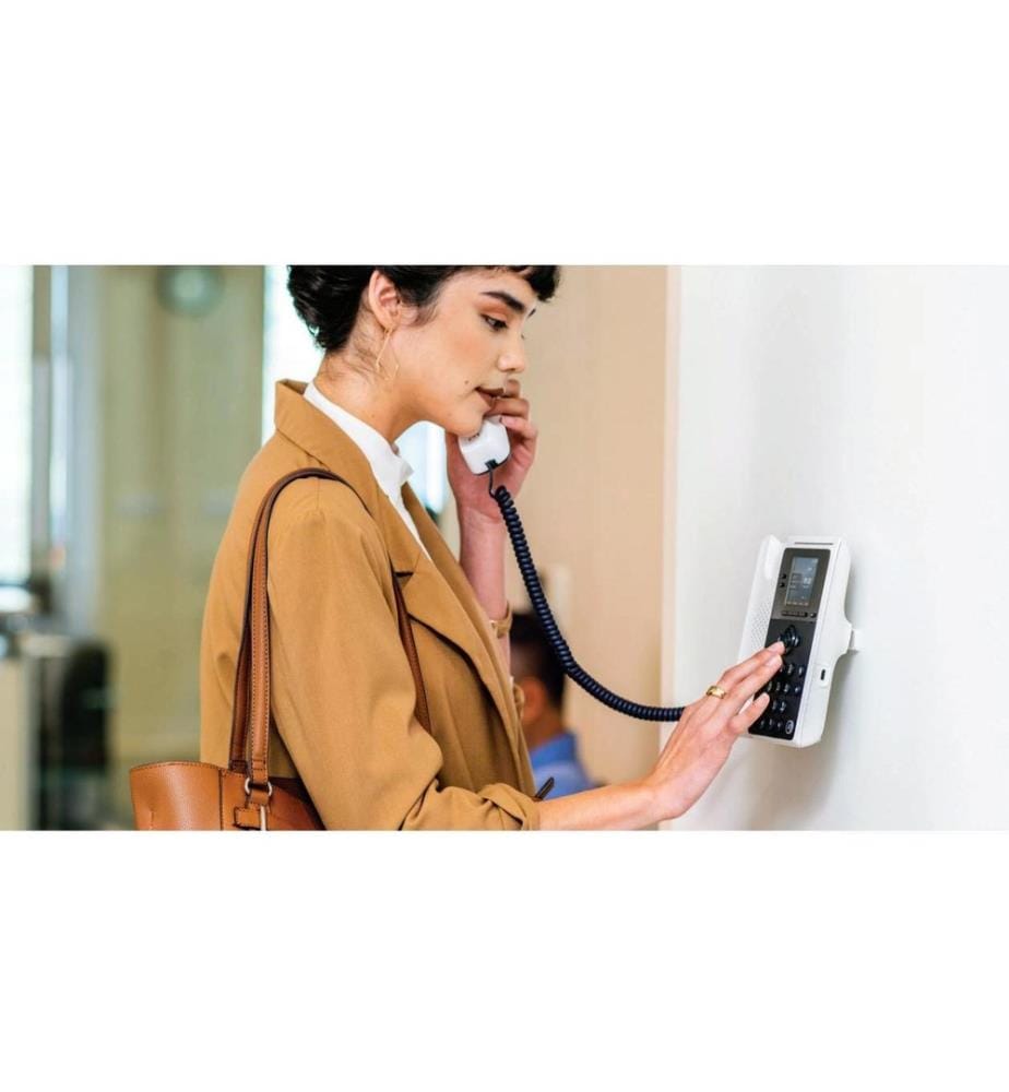HP - Tischtelefon Poly Edge E100 Schwarz/Weiss