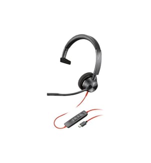 HP - Casque Poly Blackwire 3310 MS USB-A/C, Noir