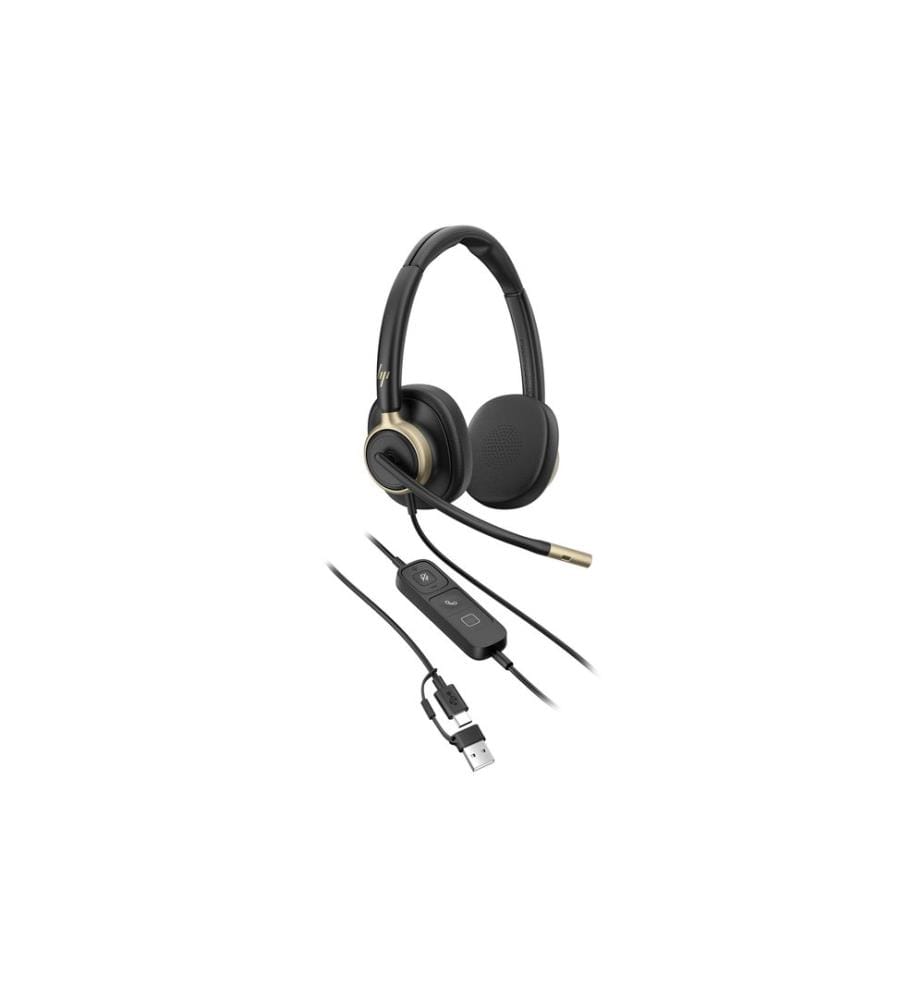 HP Mission 815 Mono-USB filaire On-Ear Noir