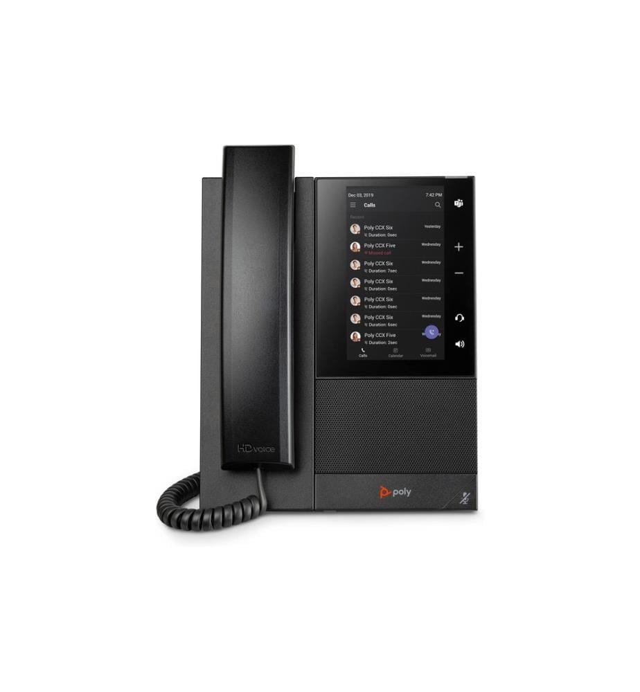 HP Tischtelefon Poly CCX 505 Microsoft Teams Schwarz