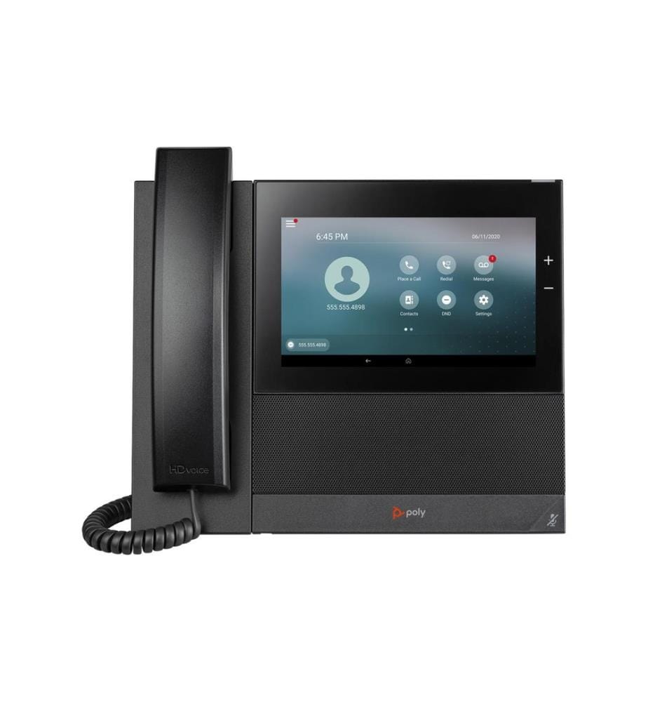HP Tischtelefon Poly CCX 600 Microsoft Teams Schwarz