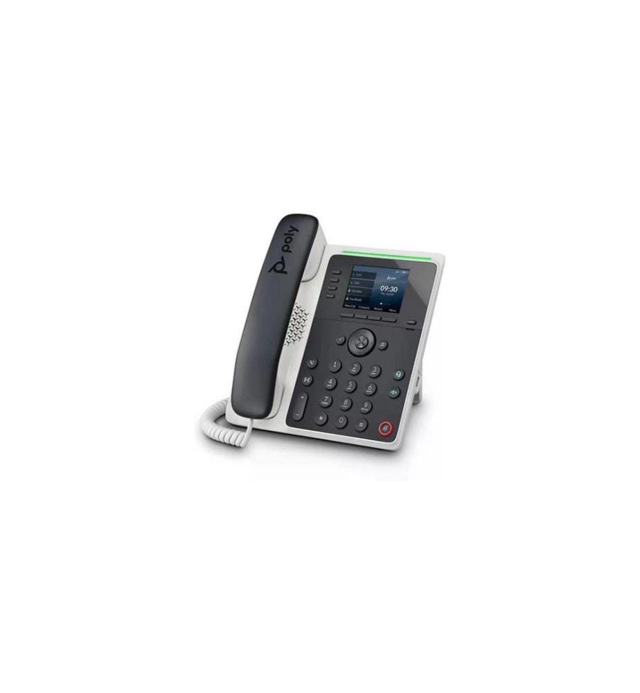 HP Tischtelefon Poly Edge E220 Schwarz/Weiss