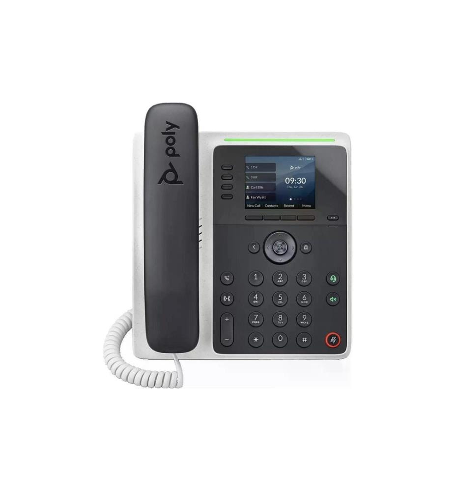 HP Tischtelefon Poly Edge E220 Schwarz/Weiss