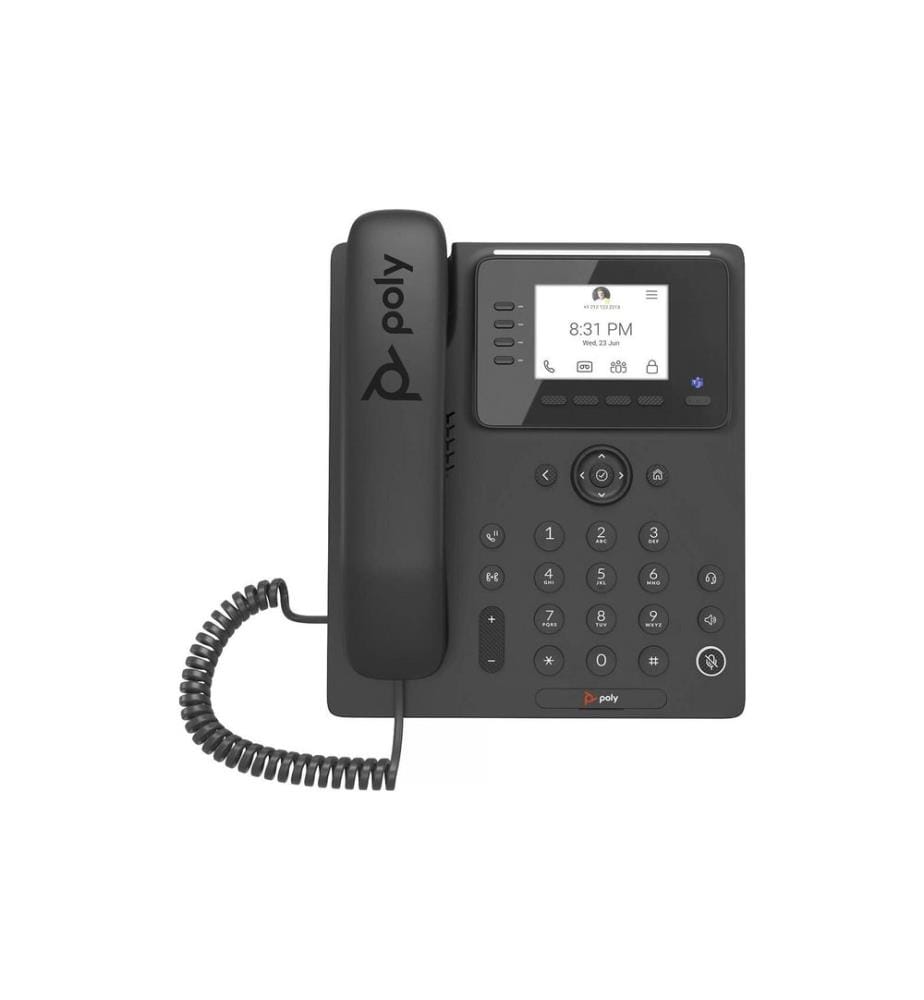HP Tischtelefon Poly CCX 350 Microsoft Teams Schwarz