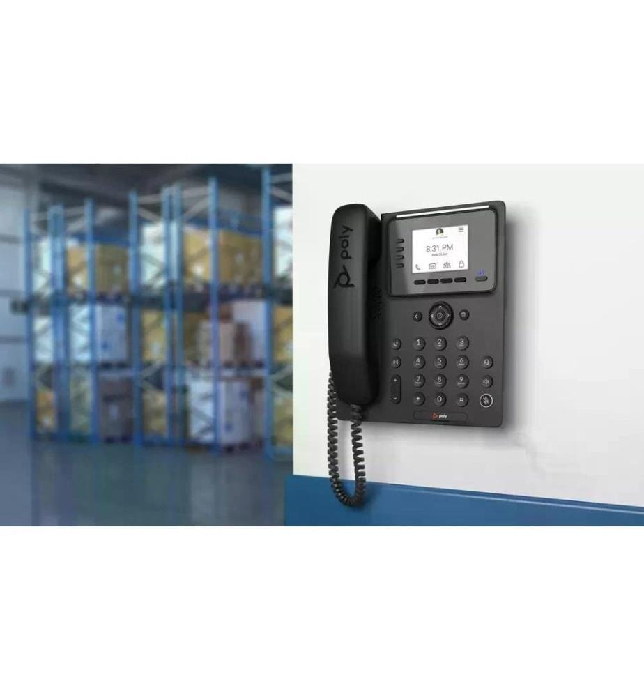 HP Tischtelefon Poly CCX 350 Microsoft Teams Schwarz