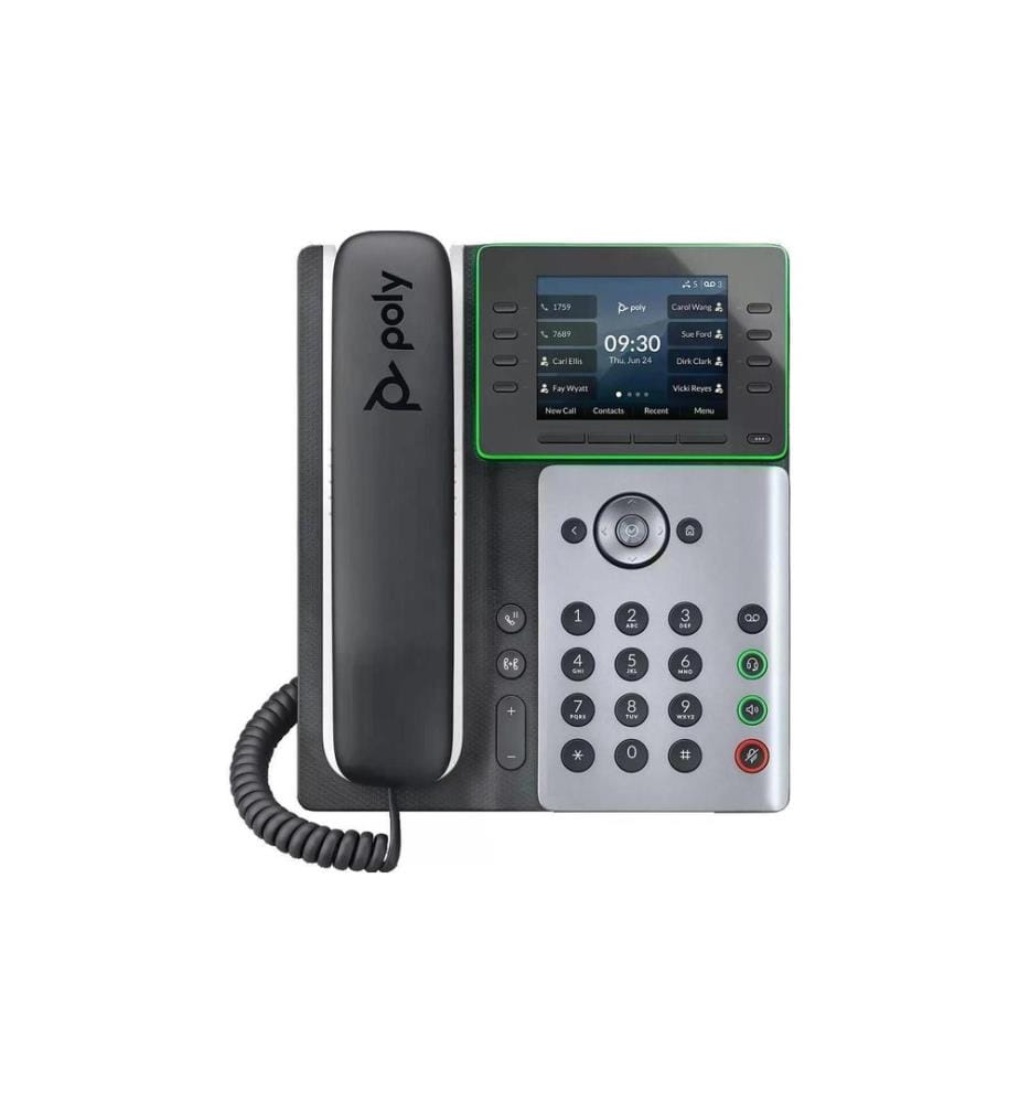 HP Tischtelefon Poly Edge E350 Weiss/Schwarz/Grau