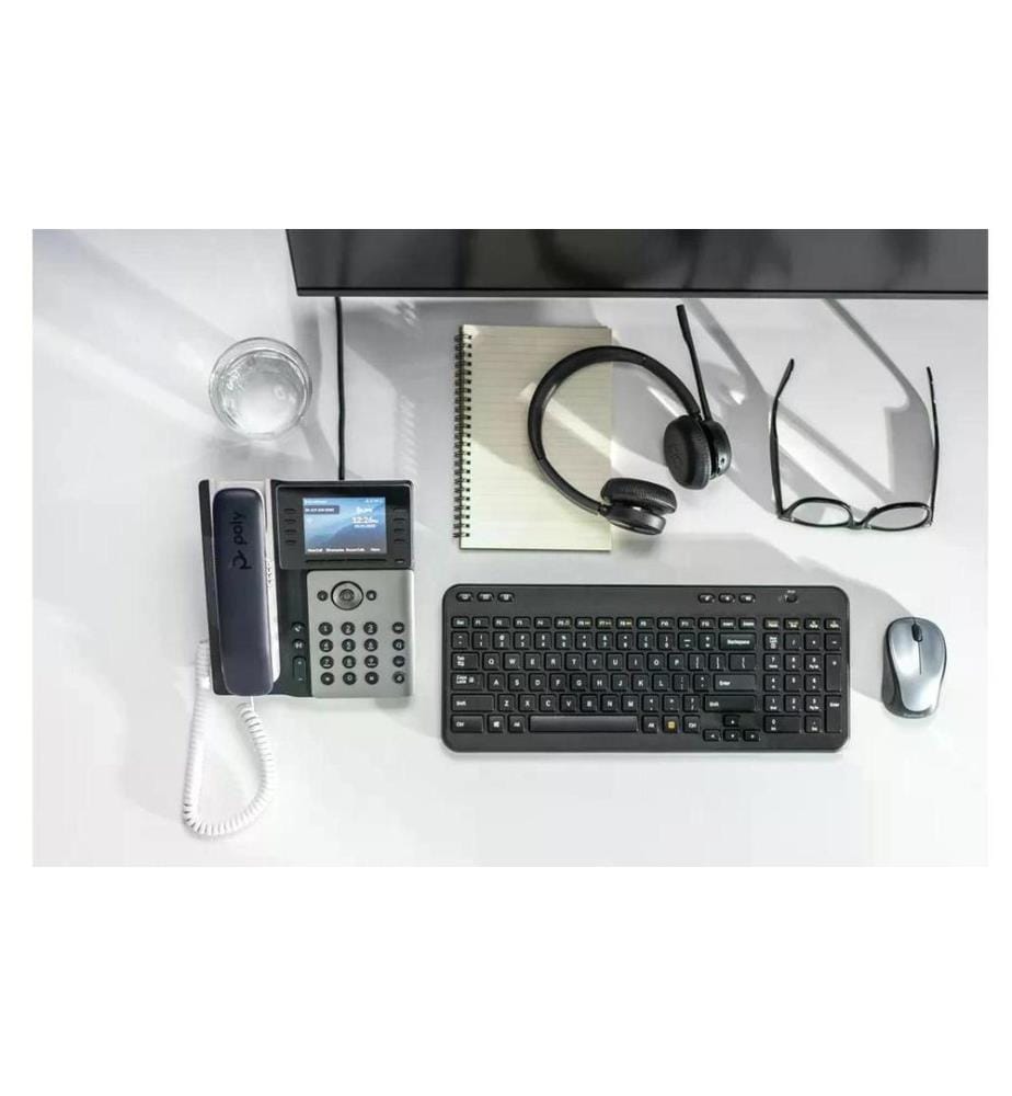 HP Tischtelefon Poly Edge E350 Weiss/Schwarz/Grau