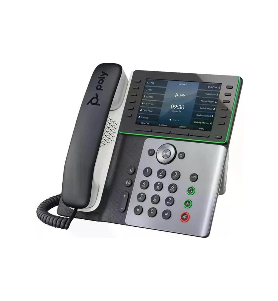HP Tischtelefon Poly Edge E550 Weiss/Schwarz/Grau