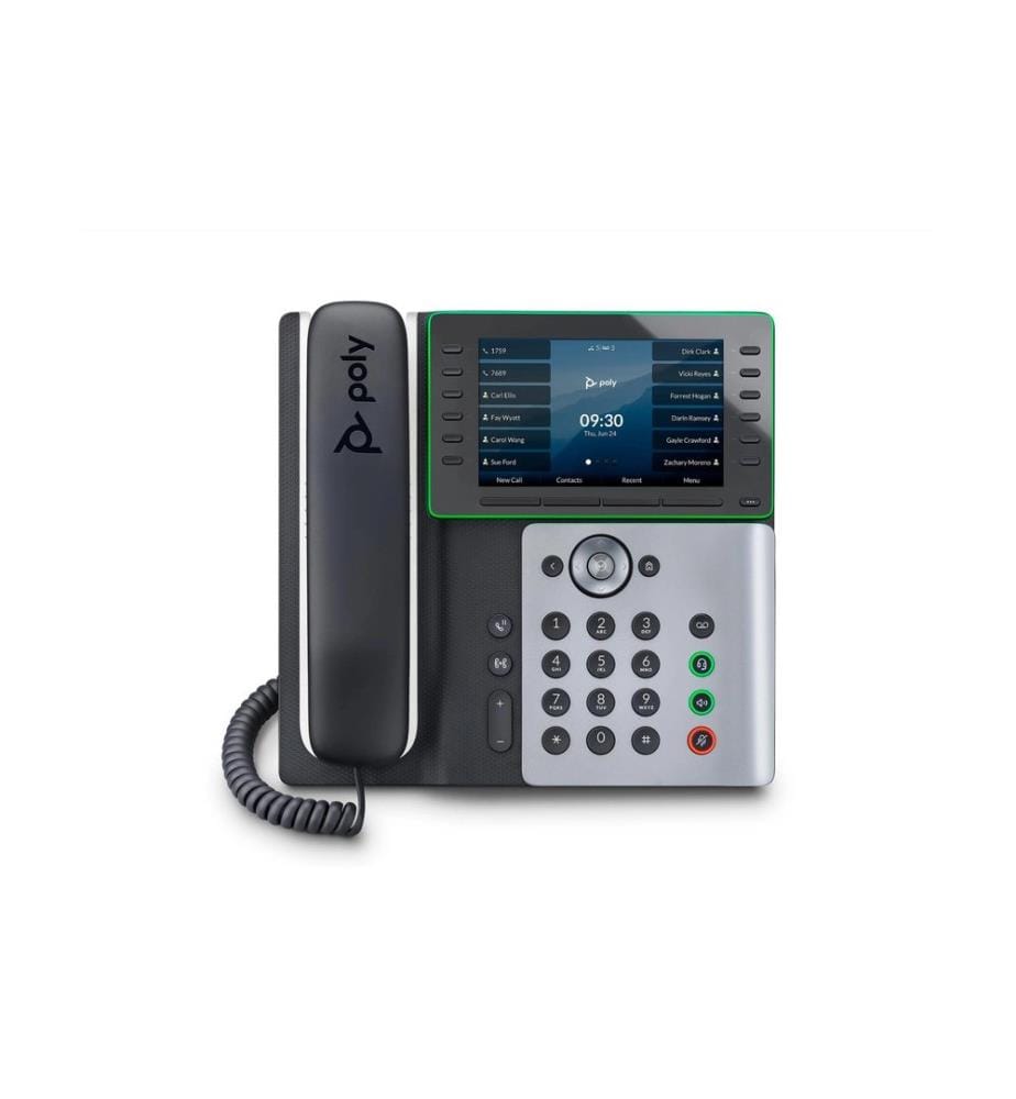 HP Tischtelefon Poly Edge E550 Weiss/Schwarz/Grau