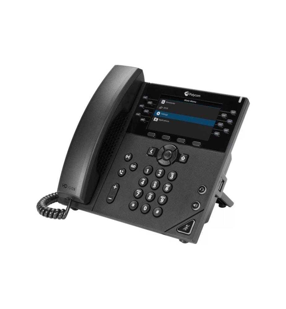 HP Tischtelefon Poly VVX 450 Obi Edition Schwarz, Google Voice