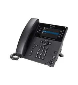 HP Tischtelefon Poly VVX 450 Obi Edition Schwarz, Google Voice